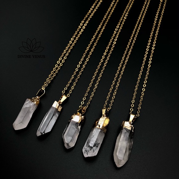 Clear Quartz Necklace | Natural Quartz | - Picture 8 of 16